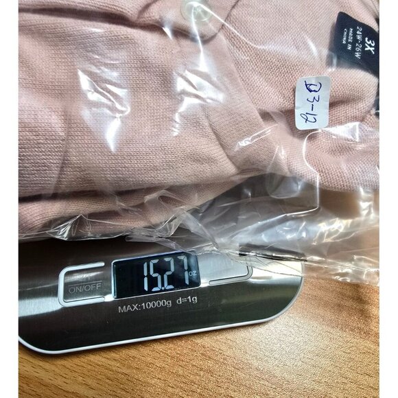 Lands End Cardigan 3X 24/26W Pink Basics Stretch Button Up Comfort Breathable - Picture 8 of 13